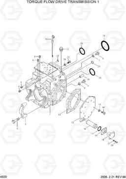 4020 TORQUE FLOW DRIVE TRANSMISSION 1 HLF15/18II, Hyundai