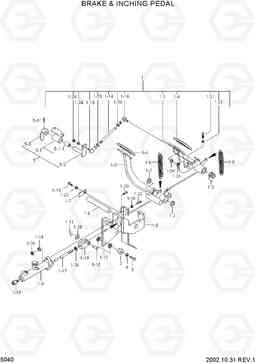 5040 BRAKE & INCHING PEDAL HLF15/18II, Hyundai