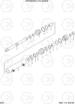 5070 STEERING CYLINDER HLF15/18II, Hyundai