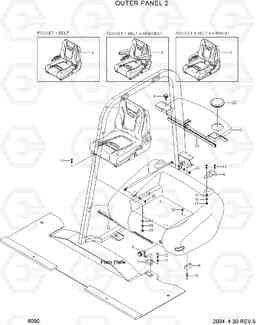 6030 OUTER PANEL 2 HLF15/18II, Hyundai