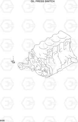 9100 OIL PRESS SWITCH HLF15/18II, Hyundai