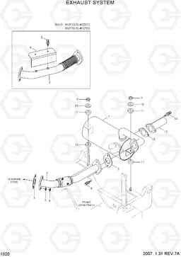 1020 EXHAUST SYSTEM HLF15/18-5, Hyundai