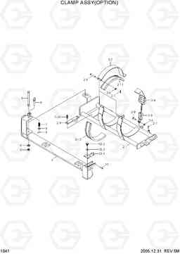 1041 CLAMP ASSY(OPTION) HLF15/18-5, Hyundai