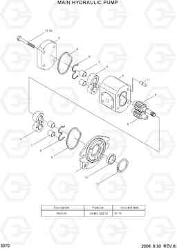 3070 MAIN HYDRAULIC PUMP HLF15/18-5, Hyundai