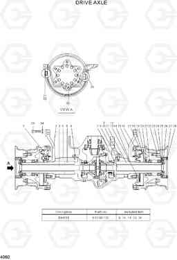 4060 DRIVE AXLE HLF15/18-5, Hyundai