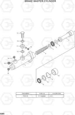 5090 BRAKE MASTER CYLINDER HLF15/18-5, Hyundai