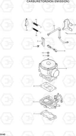 9140 CARBURETOR(NON EMISSION) HLF15/18-5, Hyundai