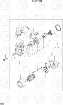 9200 STARTER HLF15/18-5, Hyundai