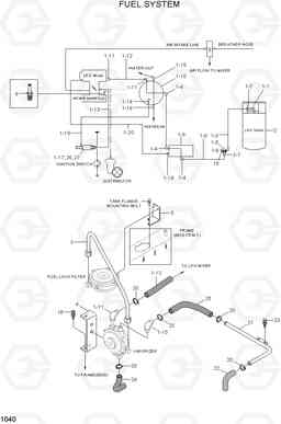 1040 FUEL SYSTEM HLF15/18CIII, Hyundai