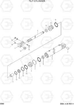 3090 TILT CYLINDER HLF15/18CIII, Hyundai