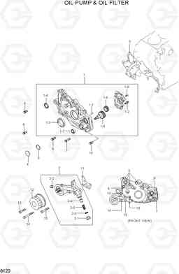 9120 OIL PUMP & OIL FILTER HLF15/18CIII, Hyundai