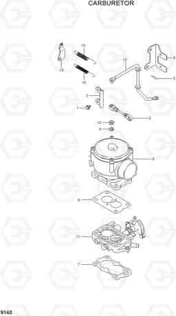 9140 CARBURETOR HLF15/18CIII, Hyundai