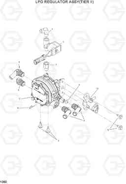 1060 LPG REGULATOR ASSY(TIER II) HLF15/18C-5, Hyundai