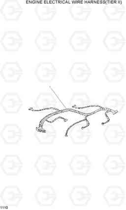 1110 ENGINE ELECTRICAL WIRE HARNESS(TIER II) HLF15/18C-5, Hyundai