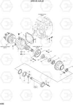 4060 DRIVE AXLE HLF15/18C-5, Hyundai