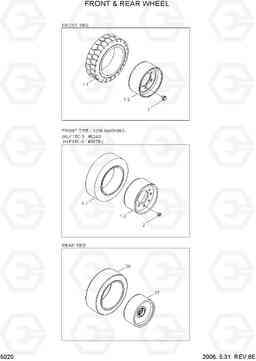 5020 FRONT & REAR WHEEL HLF15/18C-5, Hyundai