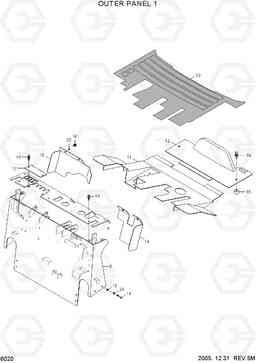 6020 OUTER PANEL 1 HLF15/18C-5, Hyundai