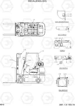 8010 DECAL(ENGLISH) HLF15/18C-5, Hyundai