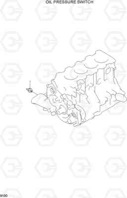 9100 OIL PRESS SWITCH HLF15/18C-5, Hyundai