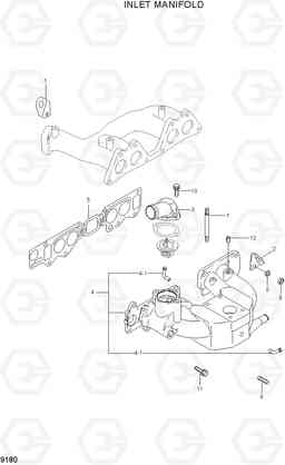 9180 INLET MANIFOLD HLF15/18C-5, Hyundai