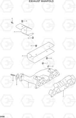 9190 EXHAUST MANIFOLD HLF15/18C-5, Hyundai