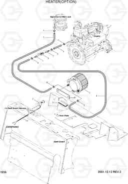 1050 HEATER(OPTION) HLF20/25/30II, Hyundai