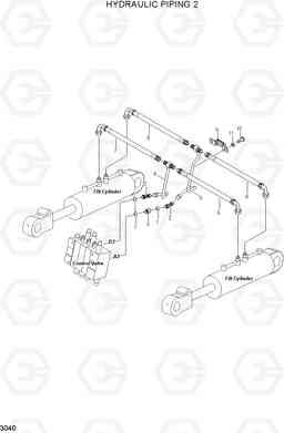 3040 HYDRAULIC PIPING 2 HLF20/25/30II, Hyundai