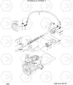 3050 HYDRAULIC PIPING 3 HLF20/25/30II, Hyundai