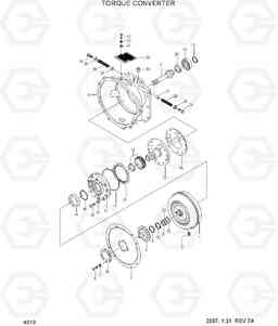 4010 TORQUE CONVERTER HLF20/25/30II, Hyundai