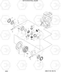 4050 DIFFERENTIAL GEAR HLF20/25/30II, Hyundai