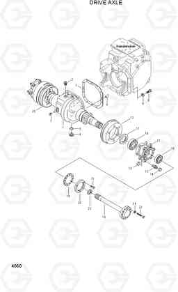 4060 DRIVE AXLE HLF20/25/30II, Hyundai