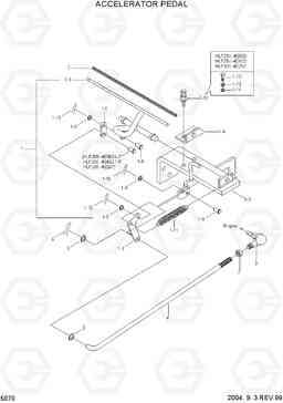 5070 ACCELERATOR PEDAL(LPG) HLF20/25/30II, Hyundai