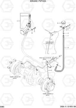 5080 BRAKE PIPING HLF20/25/30II, Hyundai