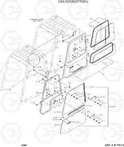 6080 CAB DOOR(OPTION) HLF20/25/30II, Hyundai