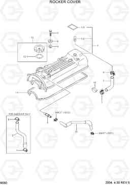 9030 ROCKER COVER HLF20/25/30II, Hyundai