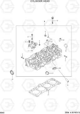 9040 CYLINDER HEAD HLF20/25/30II, Hyundai