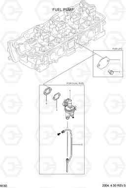 9130 FUEL PUMP HLF20/25/30II, Hyundai