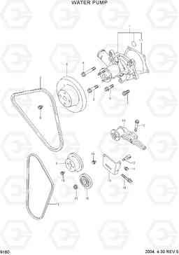 9160 WATER PUMP HLF20/25/30II, Hyundai