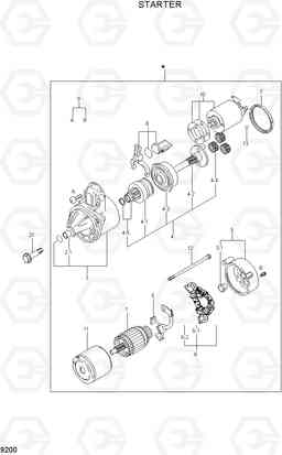 9200 STARTER HLF20/25/30II, Hyundai