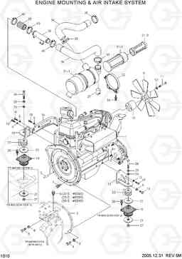 1010 ENGINE MOUNTING & AIR INTAKE SYSTEM HLF20/25/30-5, Hyundai