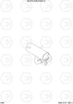 1A94 MUFFLER(TIER II) HLF20/25/30-5, Hyundai