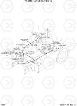 2051 FRAME HARNESS(TIER II) HLF20/25/30-5, Hyundai