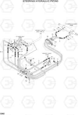 3060 STEERING HYDRAULIC PIPING HLF20/25/30-5, Hyundai