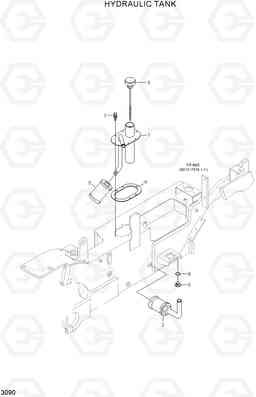 3090 HYDRAULIC TANK HLF20/25/30-5, Hyundai