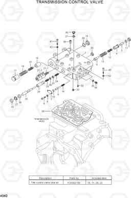 4040 TRANSMISSION CONTROL VALVE HLF20/25/30-5, Hyundai