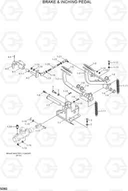 5060 BRAKE & INCHING PEDAL HLF20/25/30-5, Hyundai