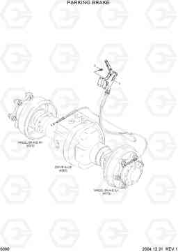 5090 PARKING BRAKE HLF20/25/30-5, Hyundai