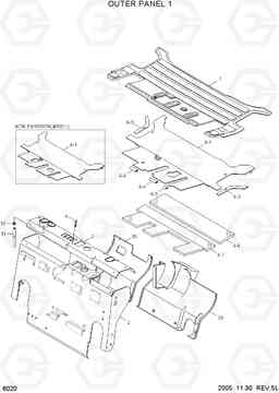 6020 OUTER PANEL 1 HLF20/25/30-5, Hyundai