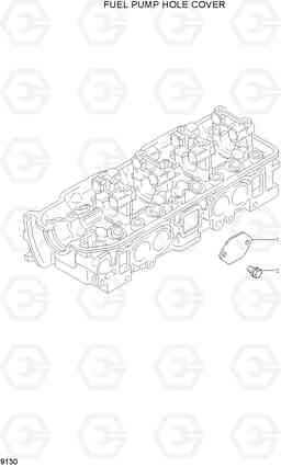 9130 FUEL PUMP HOLE COVER HLF20/25/30-5, Hyundai