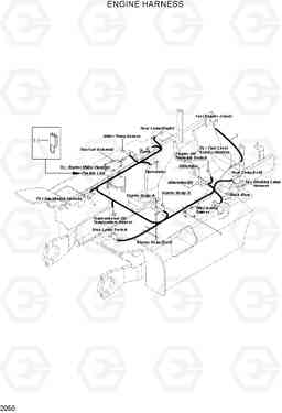 2050 ENGINE HARNESS HLF20/25/30CII, Hyundai